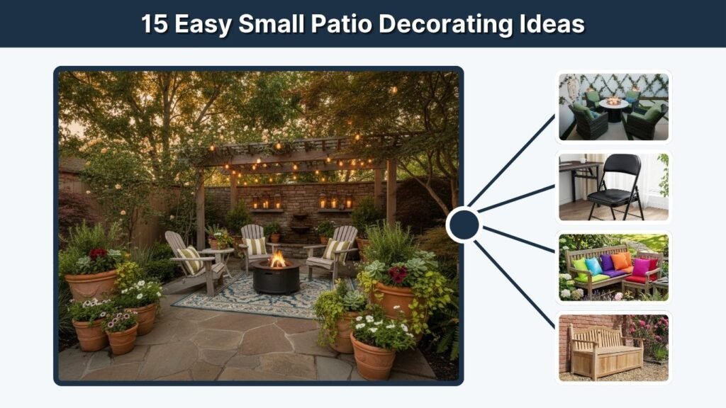 15 Easy Small Patio Decorating Ideas