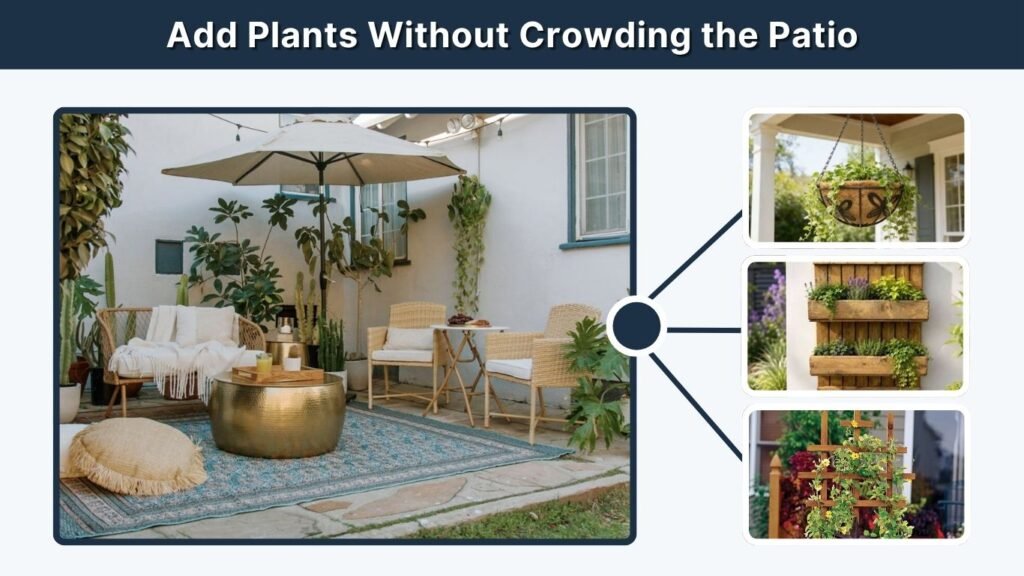 Add Plants Without Crowding the Patio