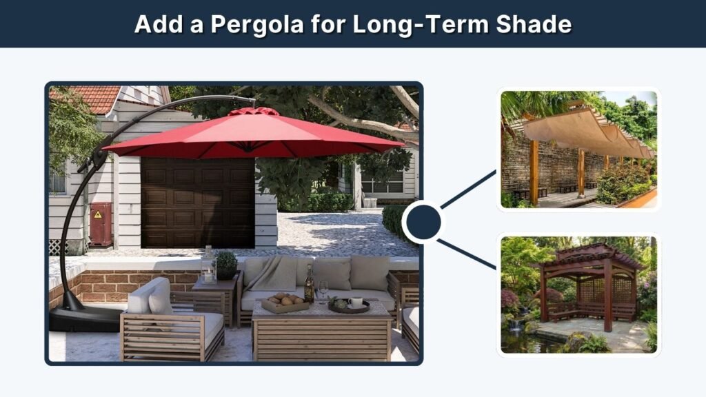 Add a Pergola for Long-Term Shade