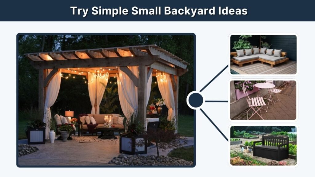 Try Simple Small Backyard Ideas